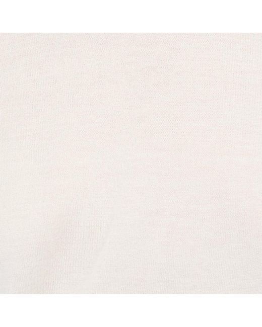 Roberto Cavalli White Sweater With Buttons