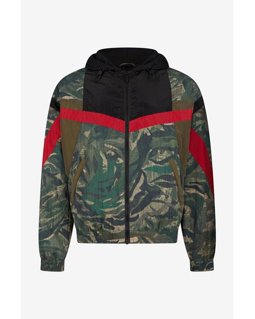 Roberto Cavalli Green Tiger Camu Print Jacket for men