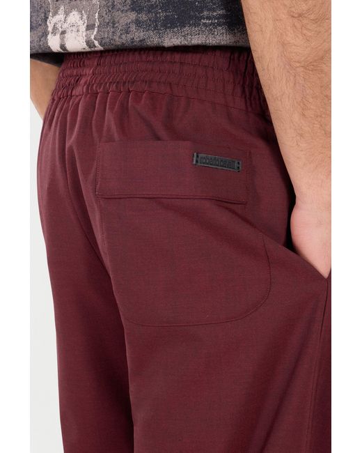 Roberto Cavalli Red Loose Virgin Wool Pants for men