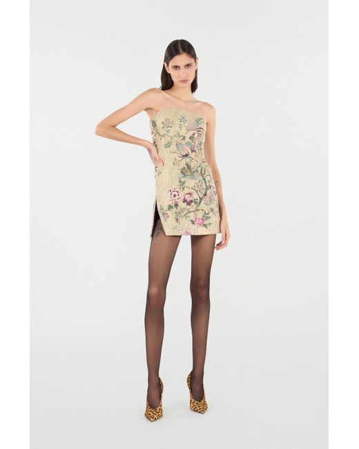 Minirobe À Imprimé Oriental Bird Roberto Cavalli en coloris Natural