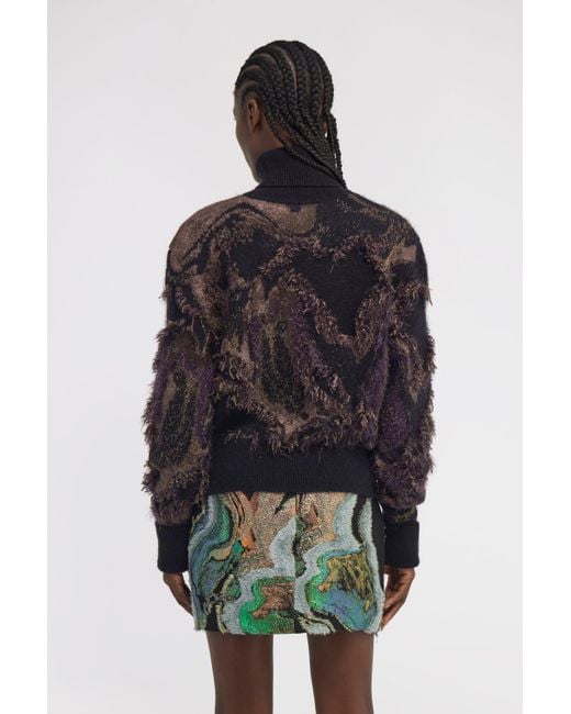 Roberto Cavalli Black Turtleneck Sweater