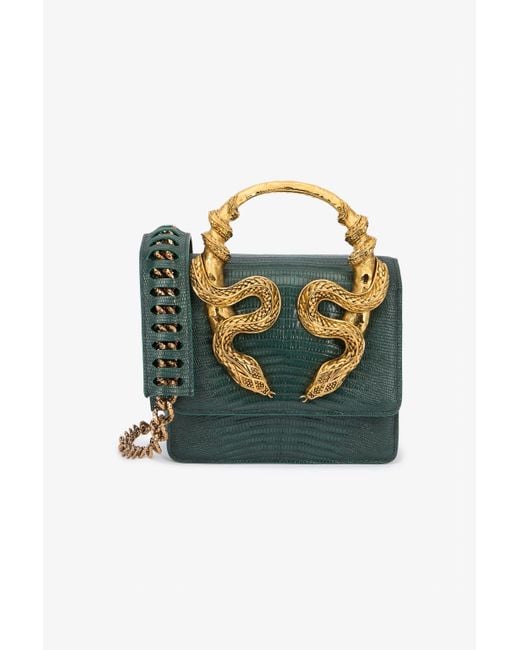 Borsa Verde Con Serpenti di Roberto Cavalli in Green