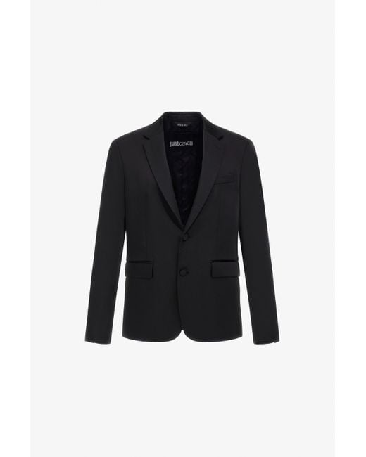 Roberto Cavalli Men's Black Just Cavalli Blazer
