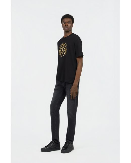 Roberto Cavalli Black T-Shirt With Logo for men
