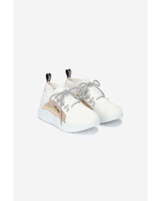 Roberto Cavalli Multicolor Sneakers With Snake-Effect Inserts