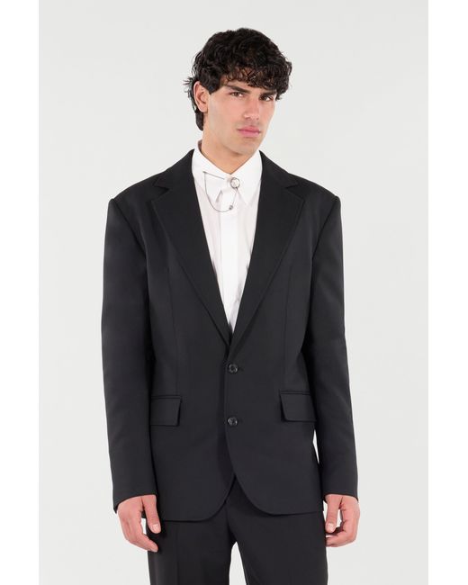 Roberto Cavalli Black Virgin Wool Jacket for men
