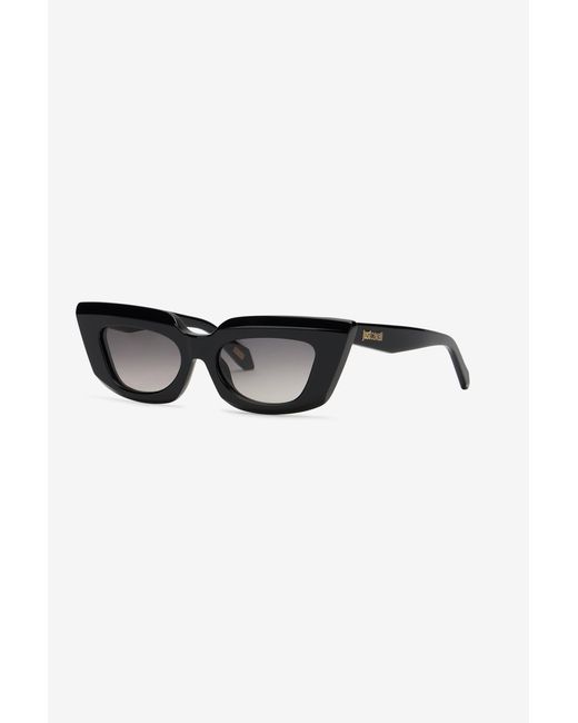 Roberto Cavalli Black Statement Front Sunglasses