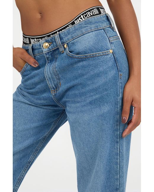 Roberto Cavalli Blue Cropped Jeans