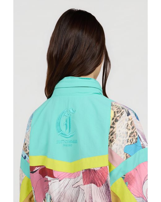 Roberto Cavalli Blue Windbreaker