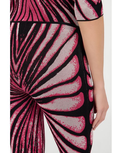 Roberto Cavalli Purple Ray Of Paradise Print Trousers