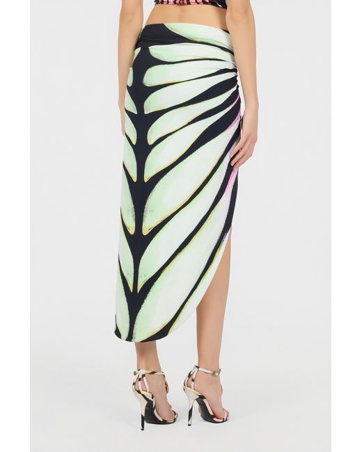 Roberto Cavalli White Ray Of Paradise Print Sarong