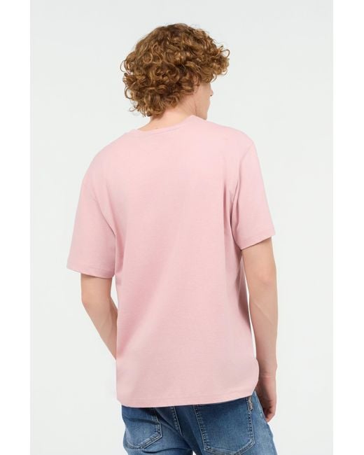 Roberto Cavalli Pink T-Shirt With Jc Monogram for men
