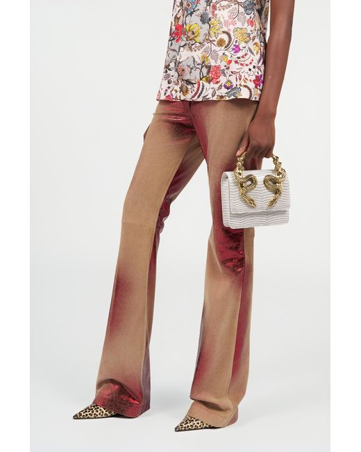 Borsa Serpentine di Roberto Cavalli in Metallic