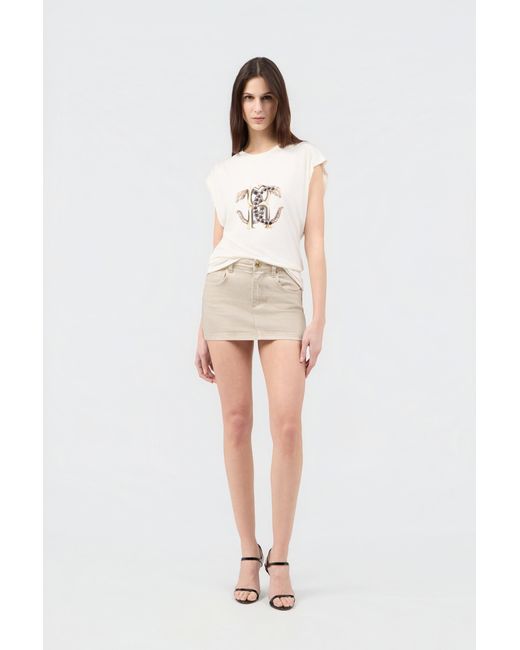 Roberto Cavalli White Ivory T-Shirt