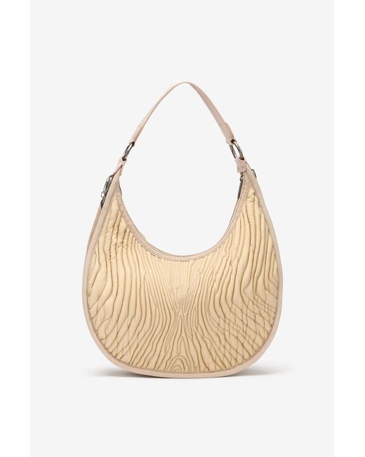Roberto Cavalli White Medium Matelassé Bologna Bag