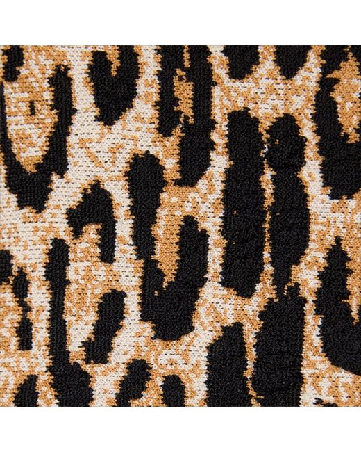 Roberto Cavalli Black Miniskirt With Jaguar Skin Print