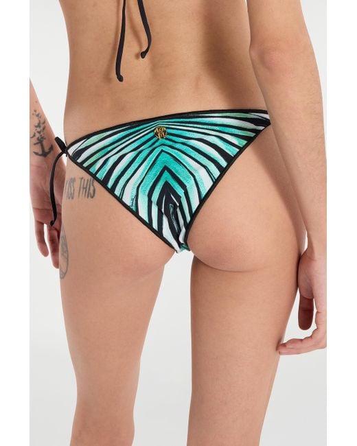 Roberto Cavalli Blue Ray Of Sea Print Swimsuit Bottom