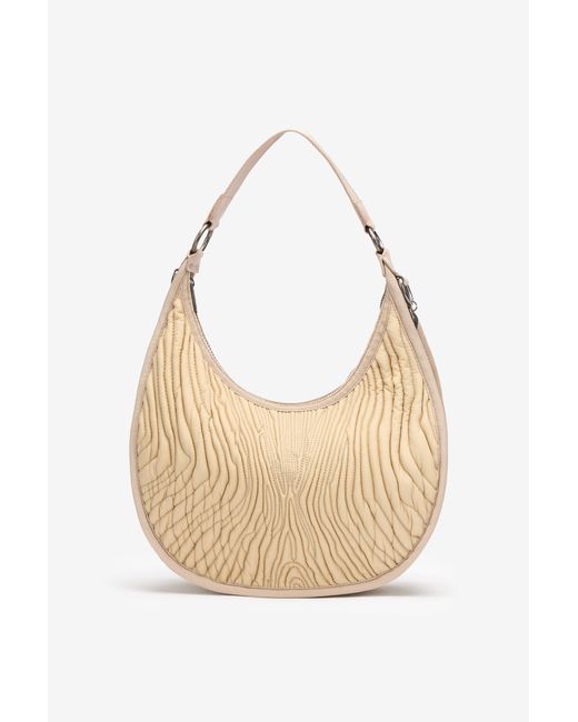 Roberto Cavalli White Medium Matelassé Bologna Bag