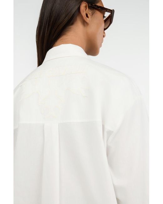 Roberto Cavalli White Shirt With Button