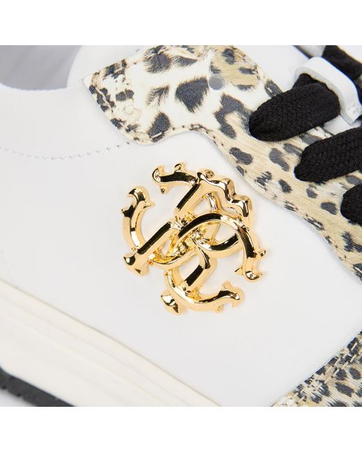 Sneaker À Imprimé Léopard Avec Monogram Rc Roberto Cavalli en coloris Multicolor