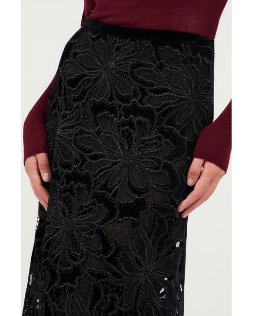 Gonna Lunga di Roberto Cavalli in Black