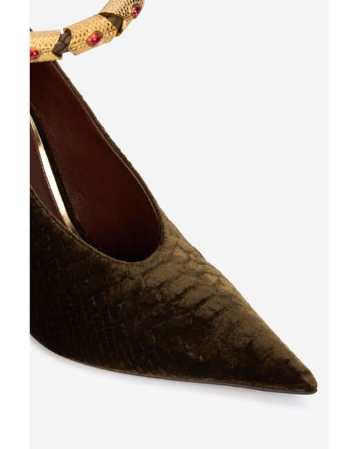 Roberto Cavalli Brown Pumps With Strap