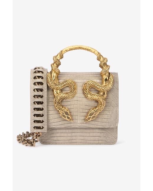 Roberto Cavalli White Serpentine Tasche