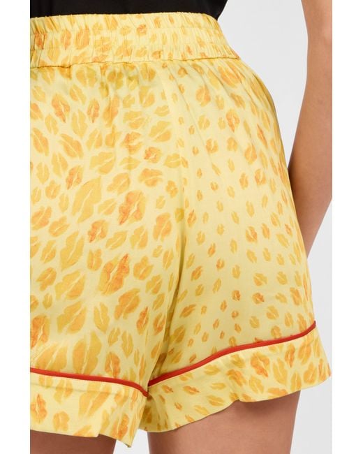 Roberto Cavalli Yellow Shorts