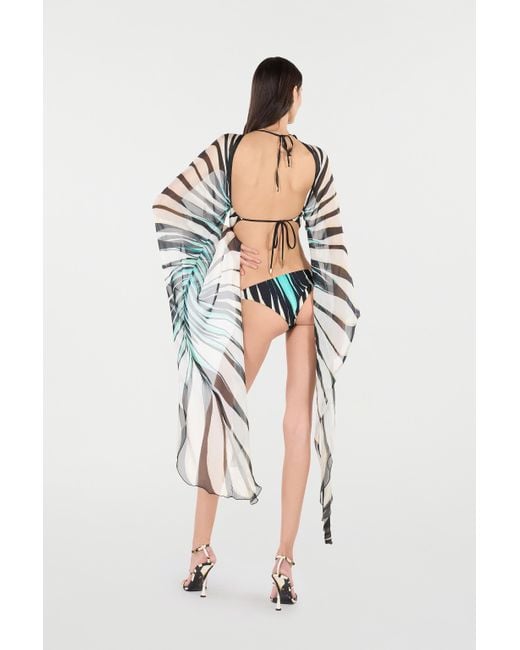 Roberto Cavalli Multicolor Ray Of Sea Print Swimsuit