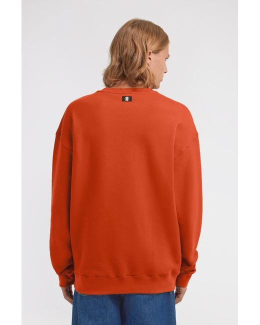 Roberto Cavalli Orange Logo Sweatshirt for men