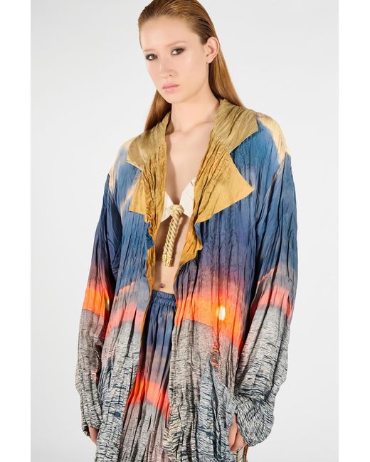 Roberto Cavalli Multicolor Sunrise Print Jacket