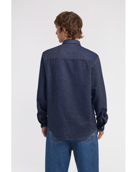 Roberto Cavalli Blue Jeans Shirt for men