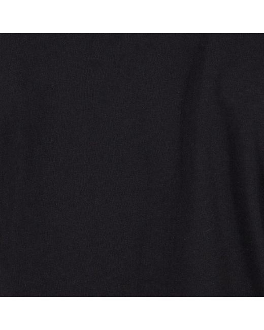Roberto Cavalli Black Cotton T-Shirt With Monogram for men