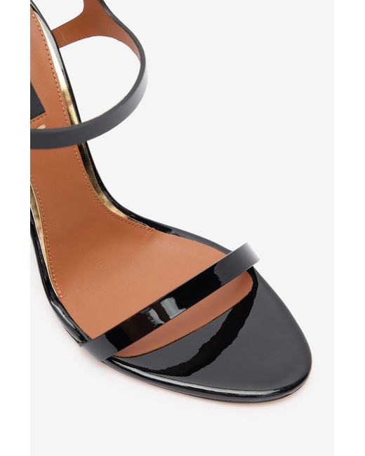Roberto Cavalli Multicolor Patent Leather Sandal With Rc Monogram