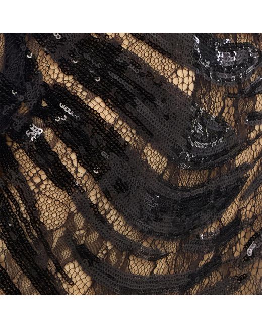 Roberto Cavalli Black Crop Top With Rhinestone-Detailed Zebra Design