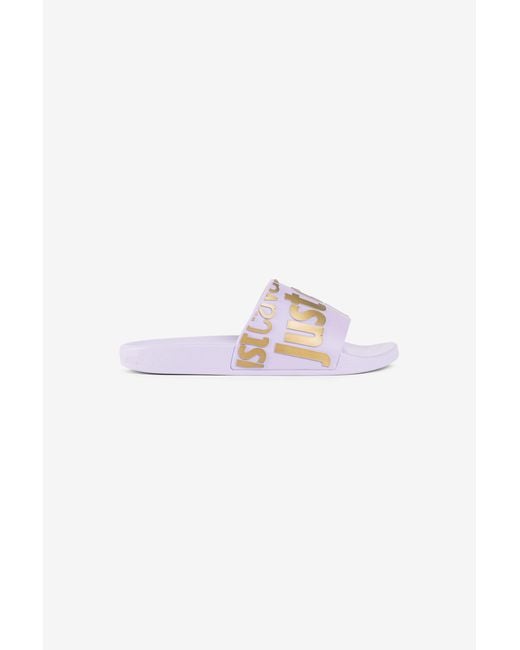 Roberto Cavalli Purple Just Cavalli Logo Slides