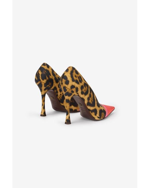 Roberto Cavalli Multicolor Leopard Print Pump