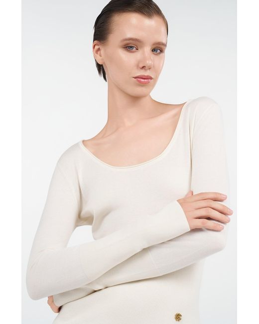 Jersey Con Placa Del Logo Roberto Cavalli de color White