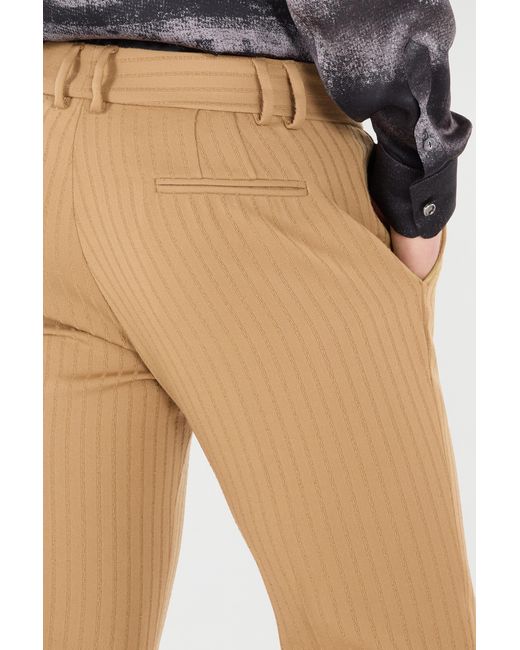 Roberto Cavalli Natural Striped Virgin Wool Pants for men