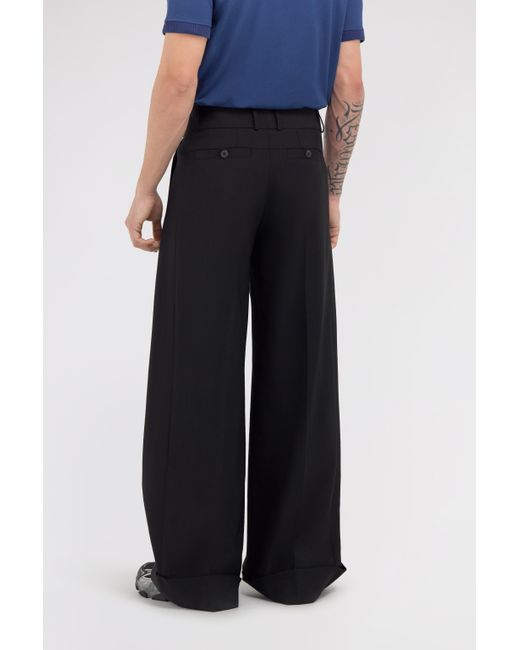 Trousers With Fang Detail Roberto Cavalli de hombre de color Black