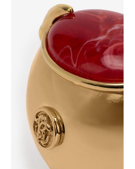 Roberto Cavalli Pink Cocktail Ring With Fang And Gem