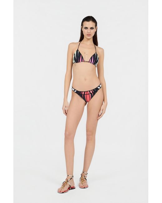 Roberto Cavalli Blue Ray Of Paradise Print Swimsuit Bikini Bottom