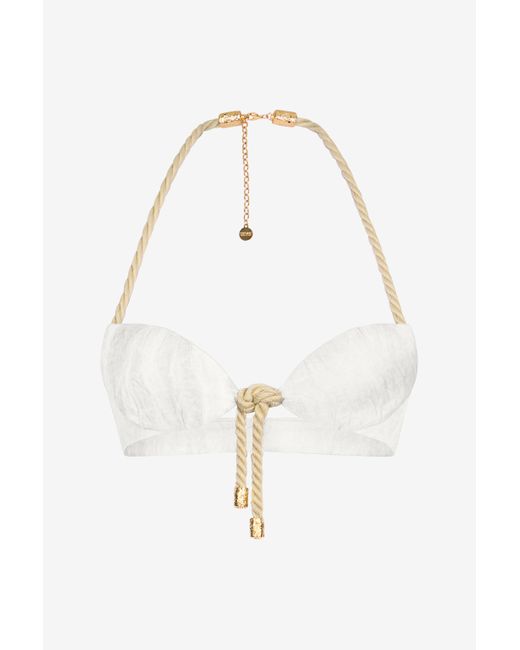 Roberto Cavalli White Top With Rope Detail