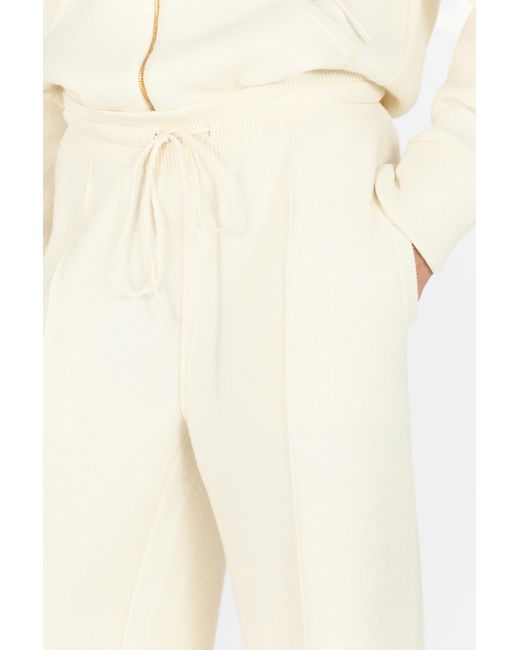 Roberto Cavalli White Drawstring Trousers