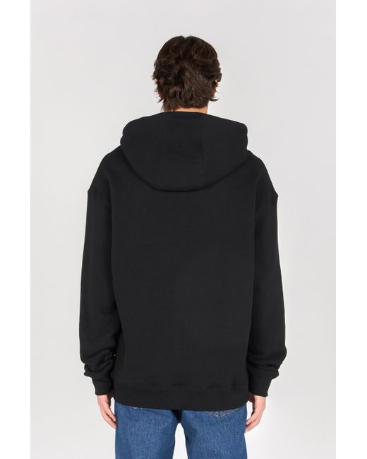 Roberto Cavalli Black Hoodie With Print for men