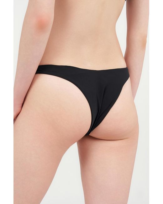 Roberto Cavalli Black Bikini With Logo Detail