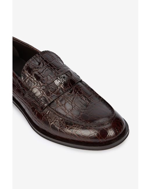 Mocassini Marroni di Roberto Cavalli in Black da Uomo