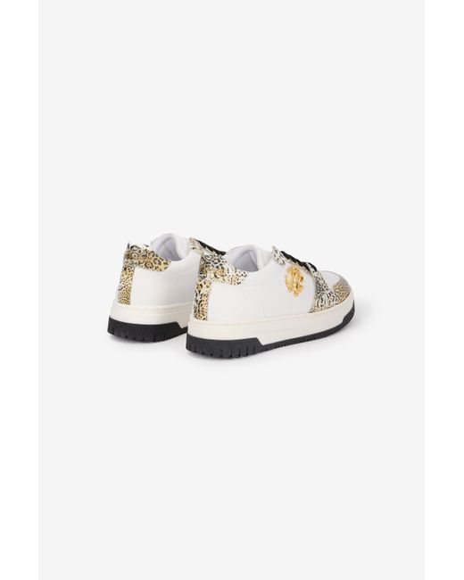 Sneaker À Imprimé Léopard Avec Monogram Rc Roberto Cavalli en coloris Multicolor