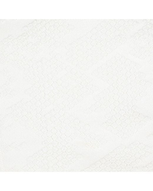 Roberto Cavalli White Dress With Wall Print