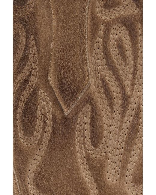 Roberto Cavalli Natural Leather Texan Boots